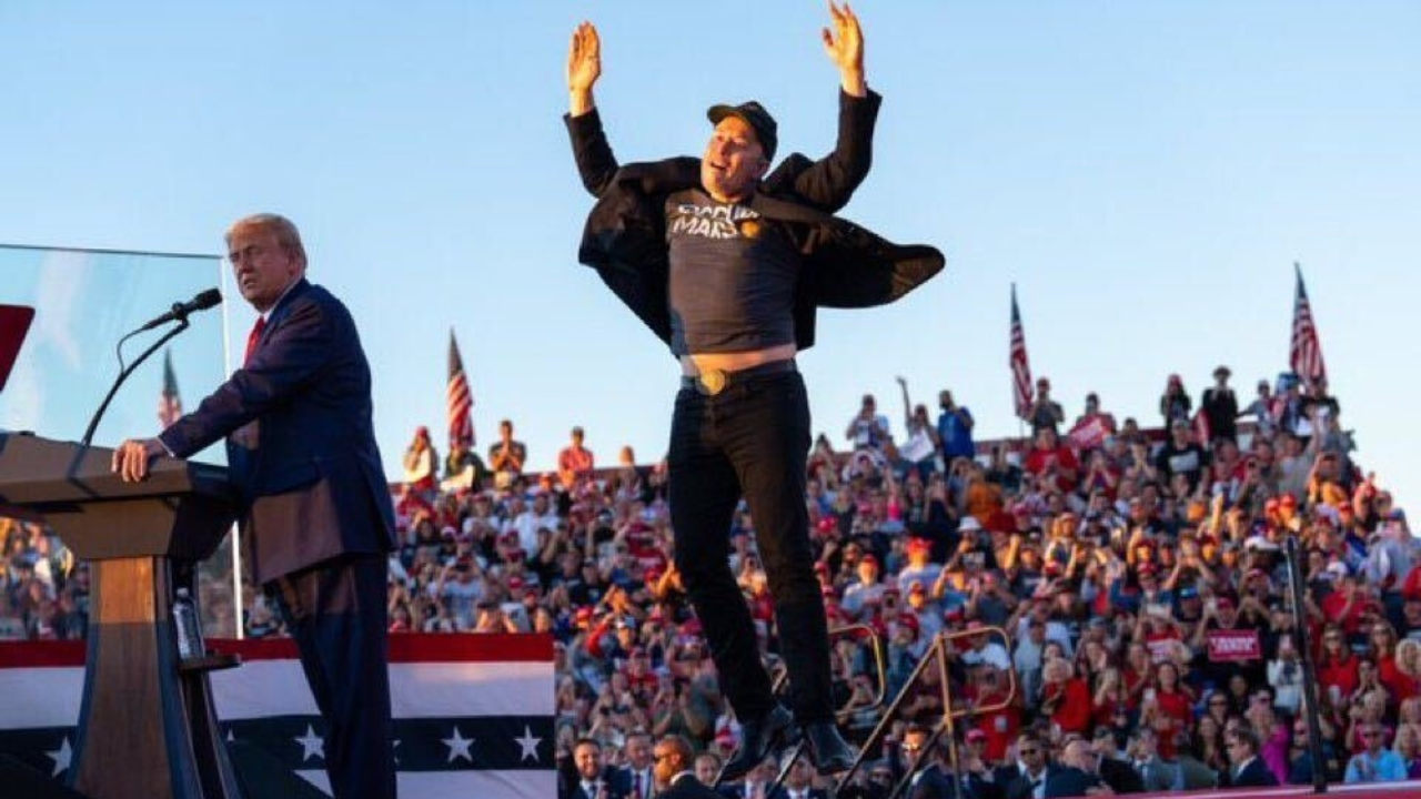 The best memes of Elon Musk jumping at Trump's Butler rally