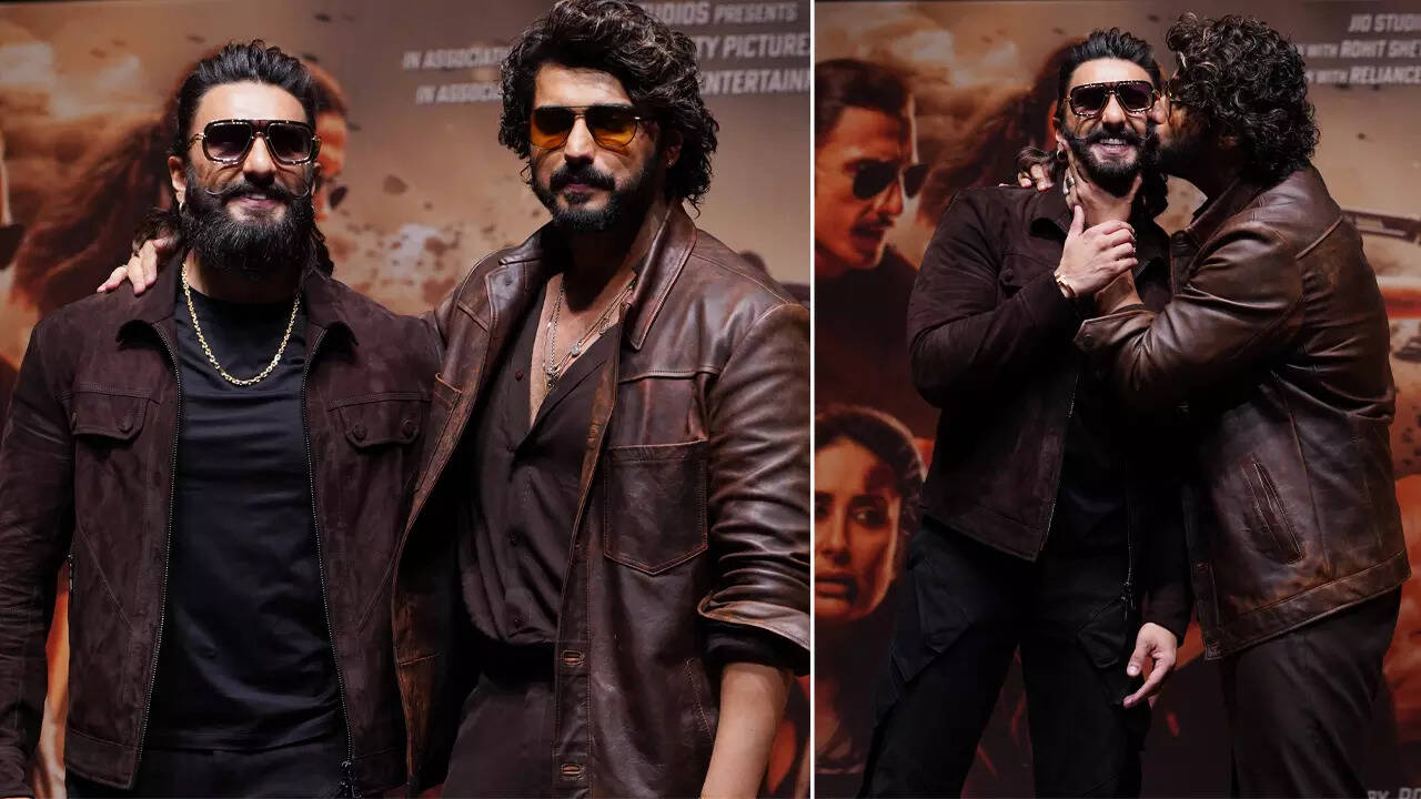 Ranveer- Arjun's bromance at 'Singham Again' trailer launch