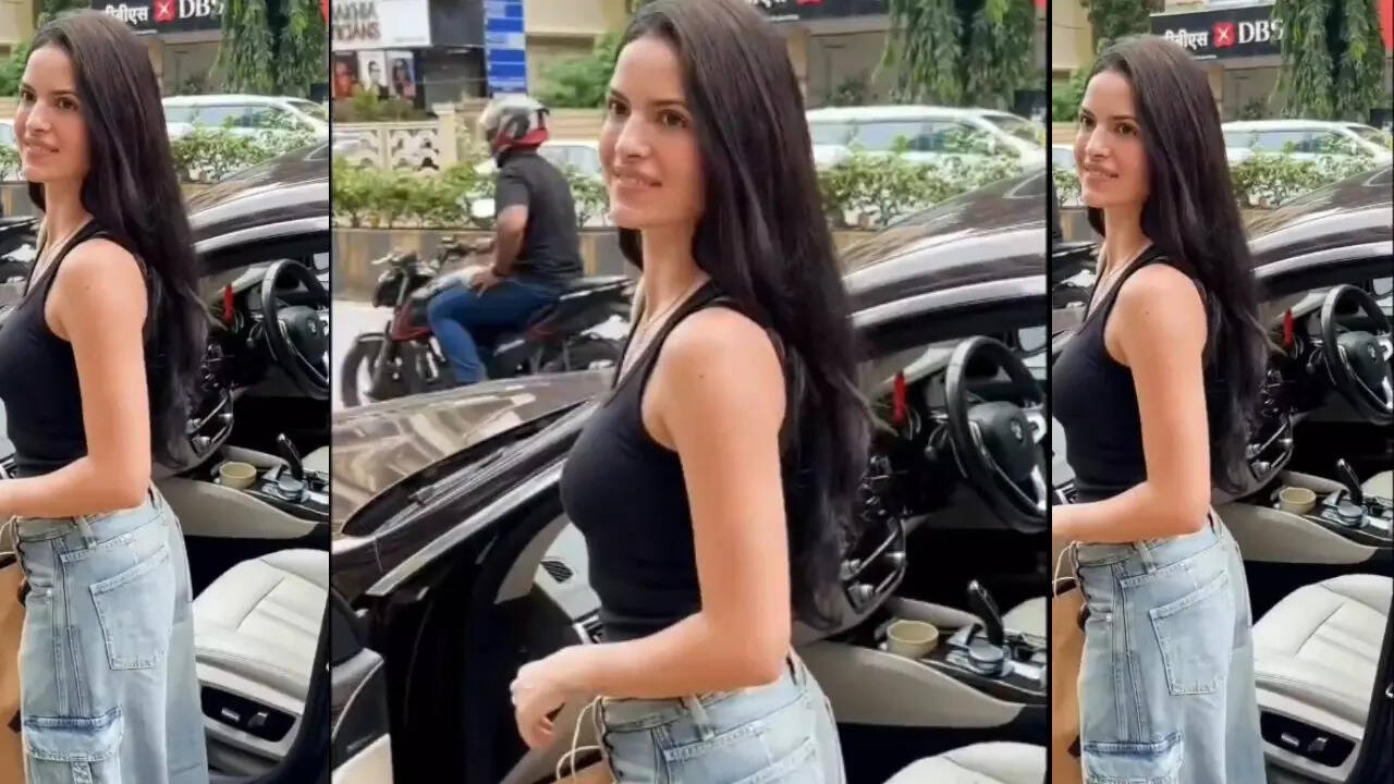 Natasa shines in effortless style as she steps out