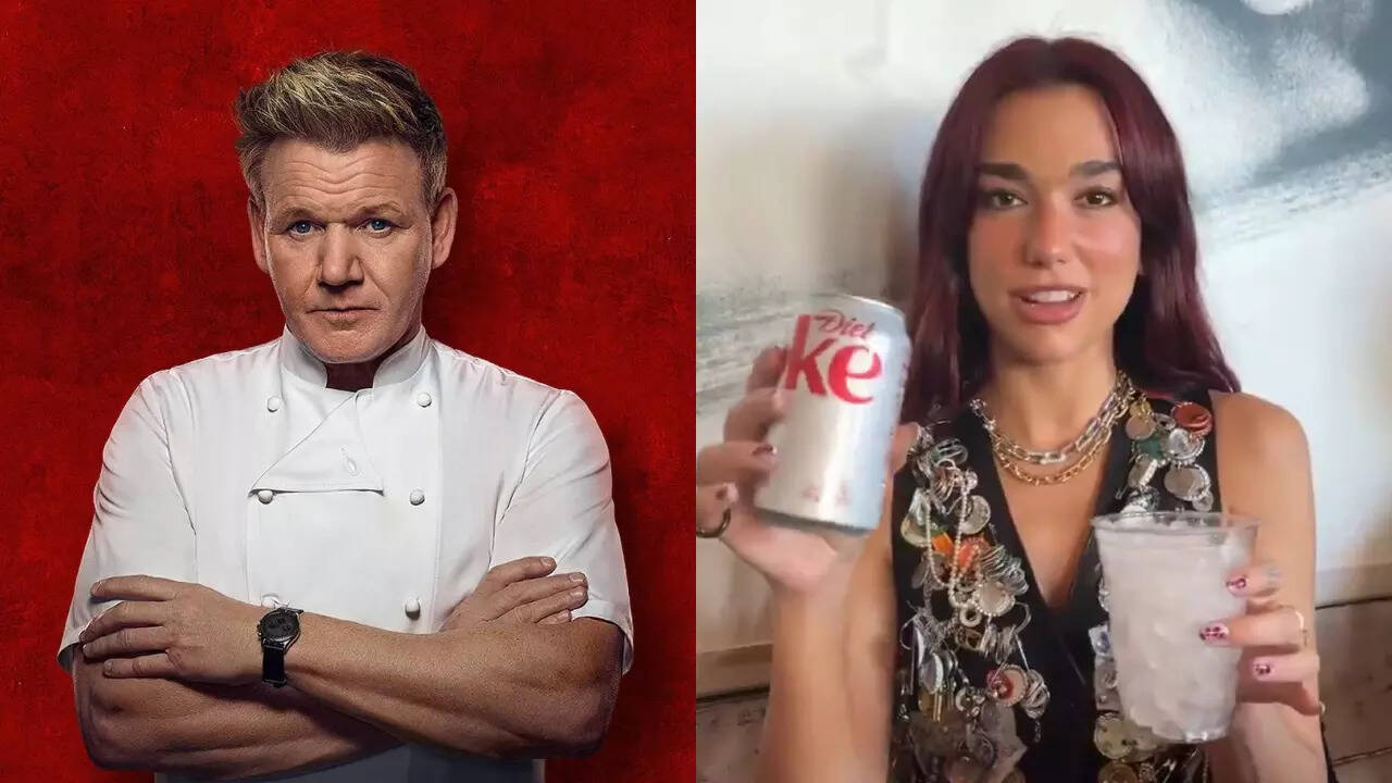 Dua Lipa's diet coke mix worries Gordon Ramsay