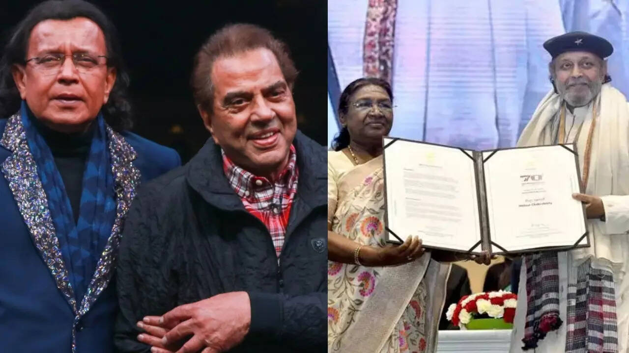 Dharmendra calls Mithun 'My Humble Boy' - Pic