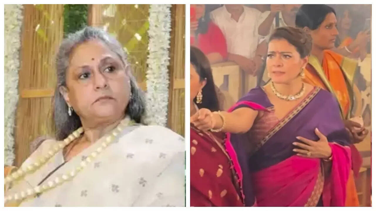 Kajol gets angry at people at Durga puja pandal