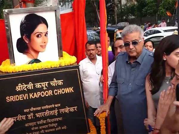 Boney Kapoor inaugurates Sridevi Chowk in Mumbai