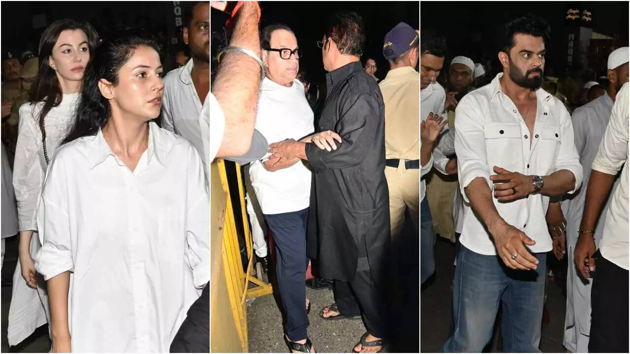 Baba Siddique funeral: Celebs pay last respects
