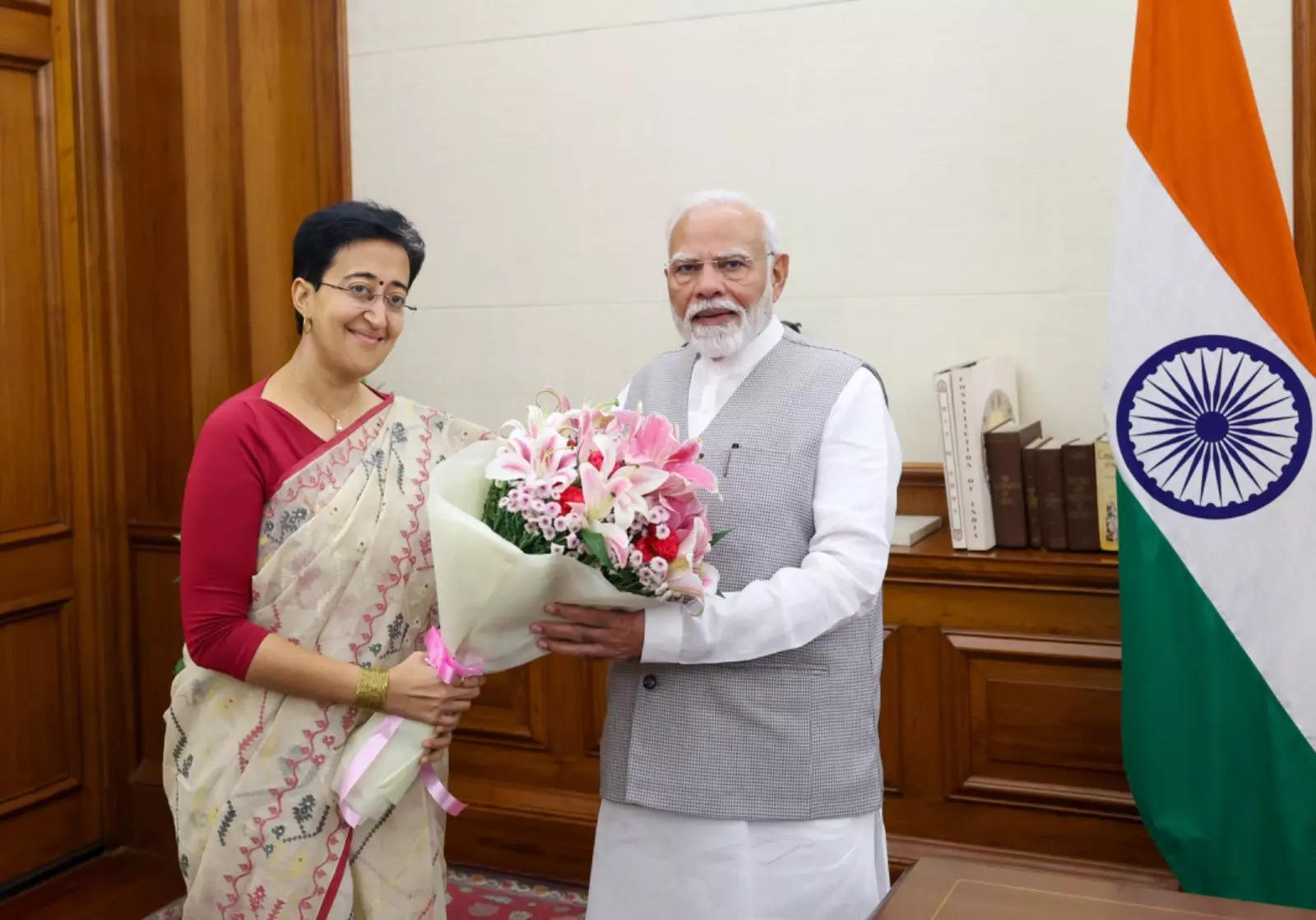 'For welfare and progress of capital': Delhi CM Atishi meets PM Modi