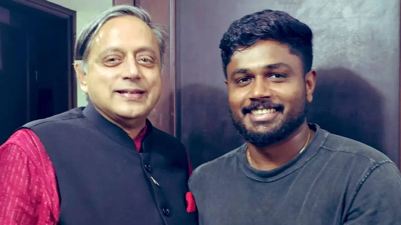 Shashi Tharoor honours Samson with a unique gift, says...