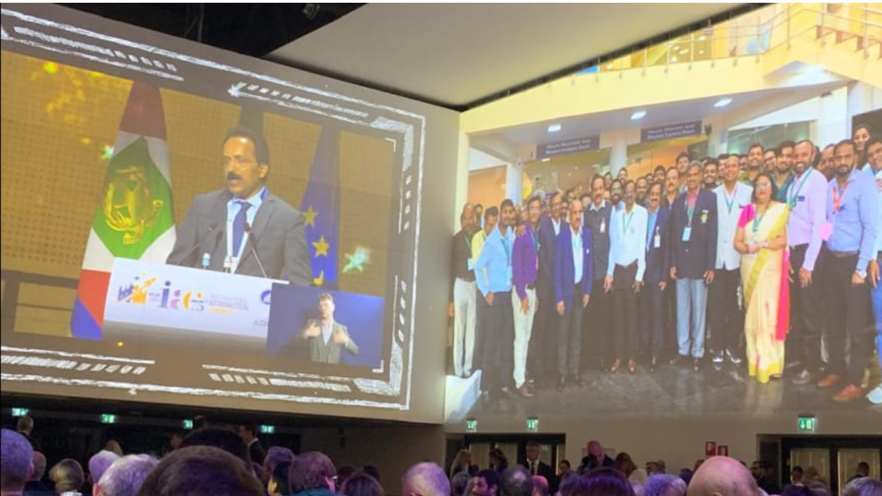 Isro chief Somanath honored with IAF world space award for Chandrayaan-3