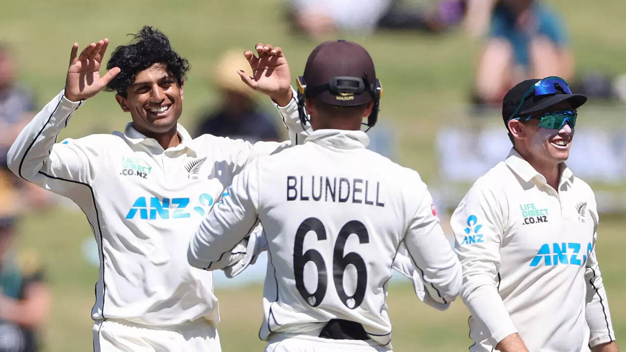 'Dad will be here watching': NZ's Rachin proud to play at 'home'