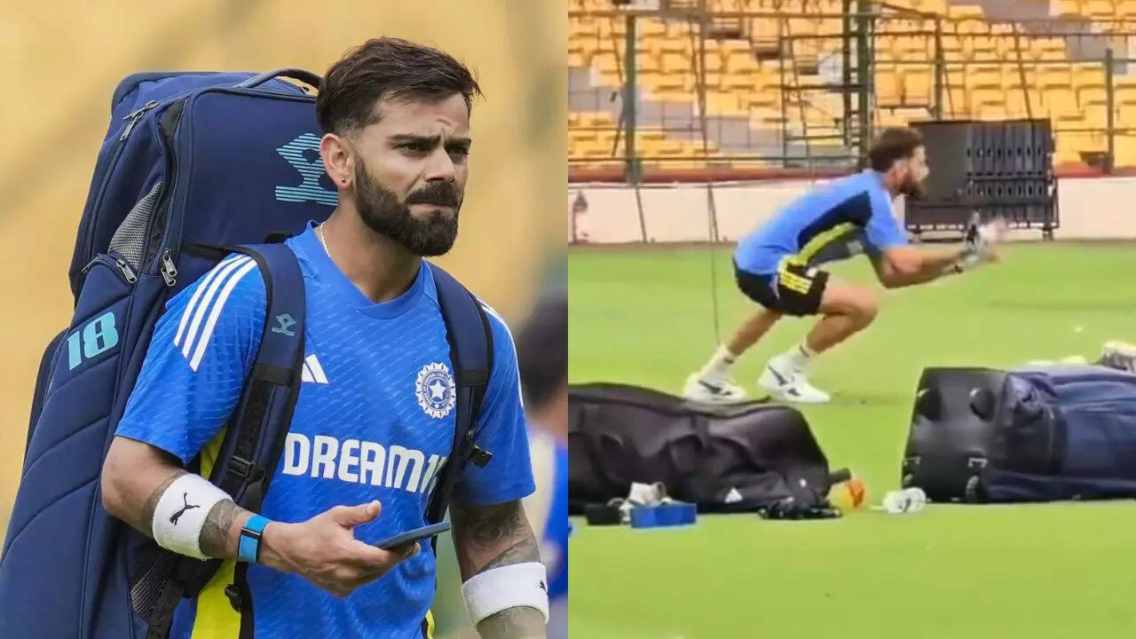 Watch: Kohli's diving catch steals the show ahead of 1st Test