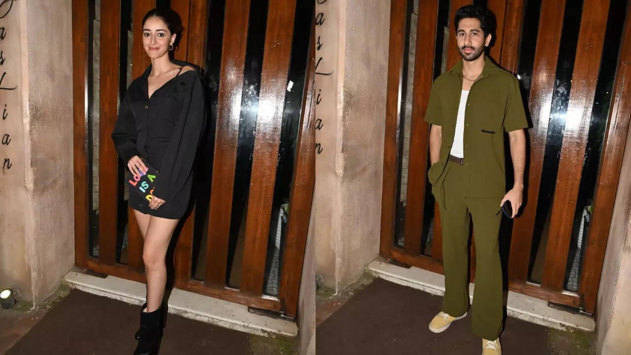 Ananya, Vihaan arrive in style for CTRL success party
