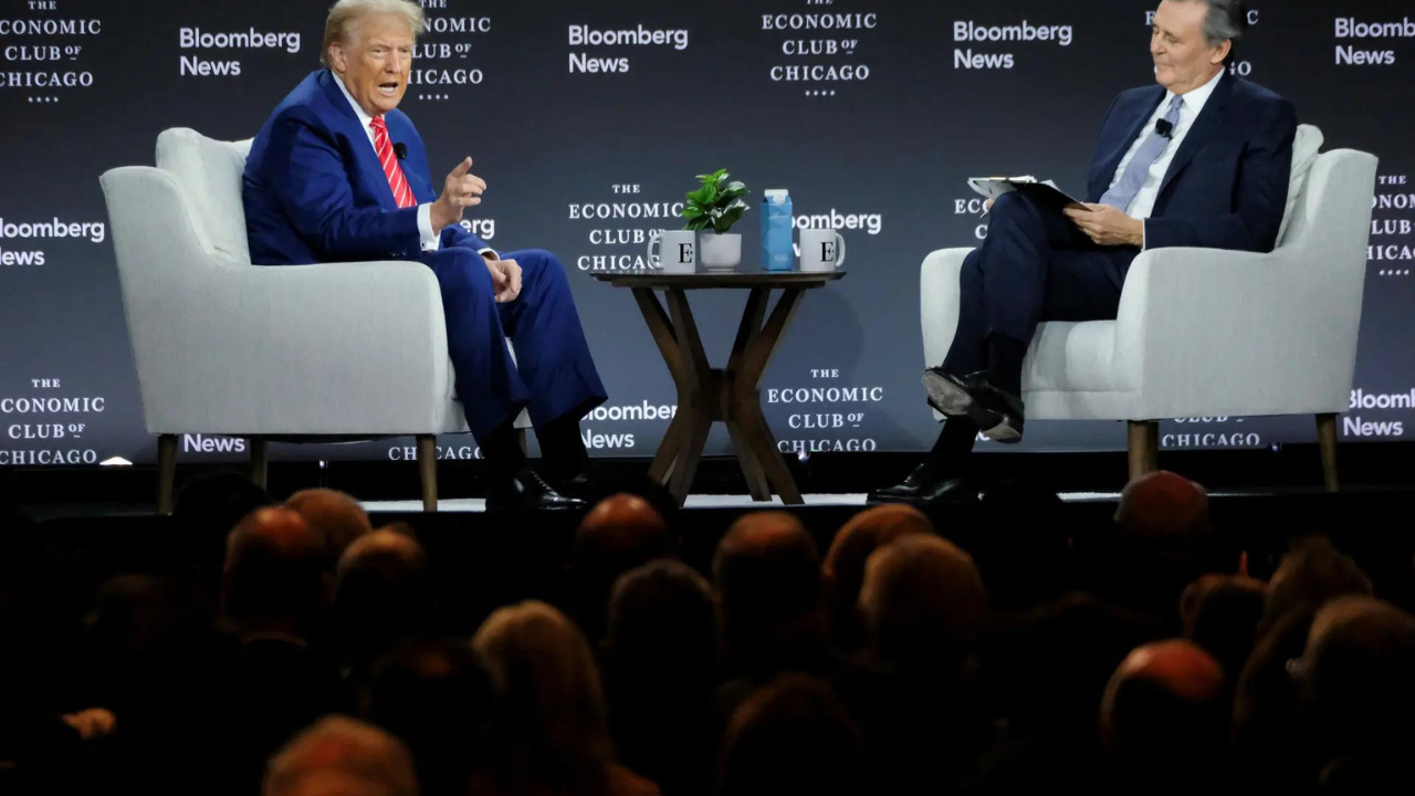 Donald Trump clashes with Bloomberg editor over tariff: 'Must be hard for you...'