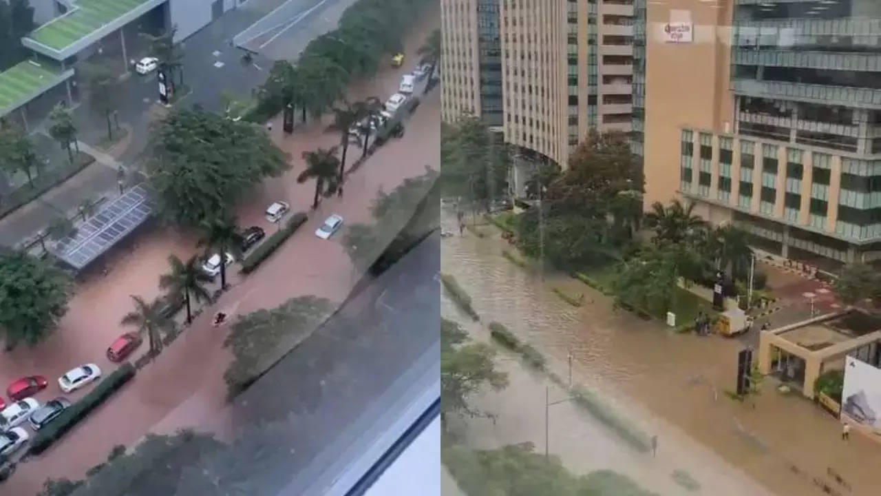 Bengaluru rain: When techies walked with shoes in their hands