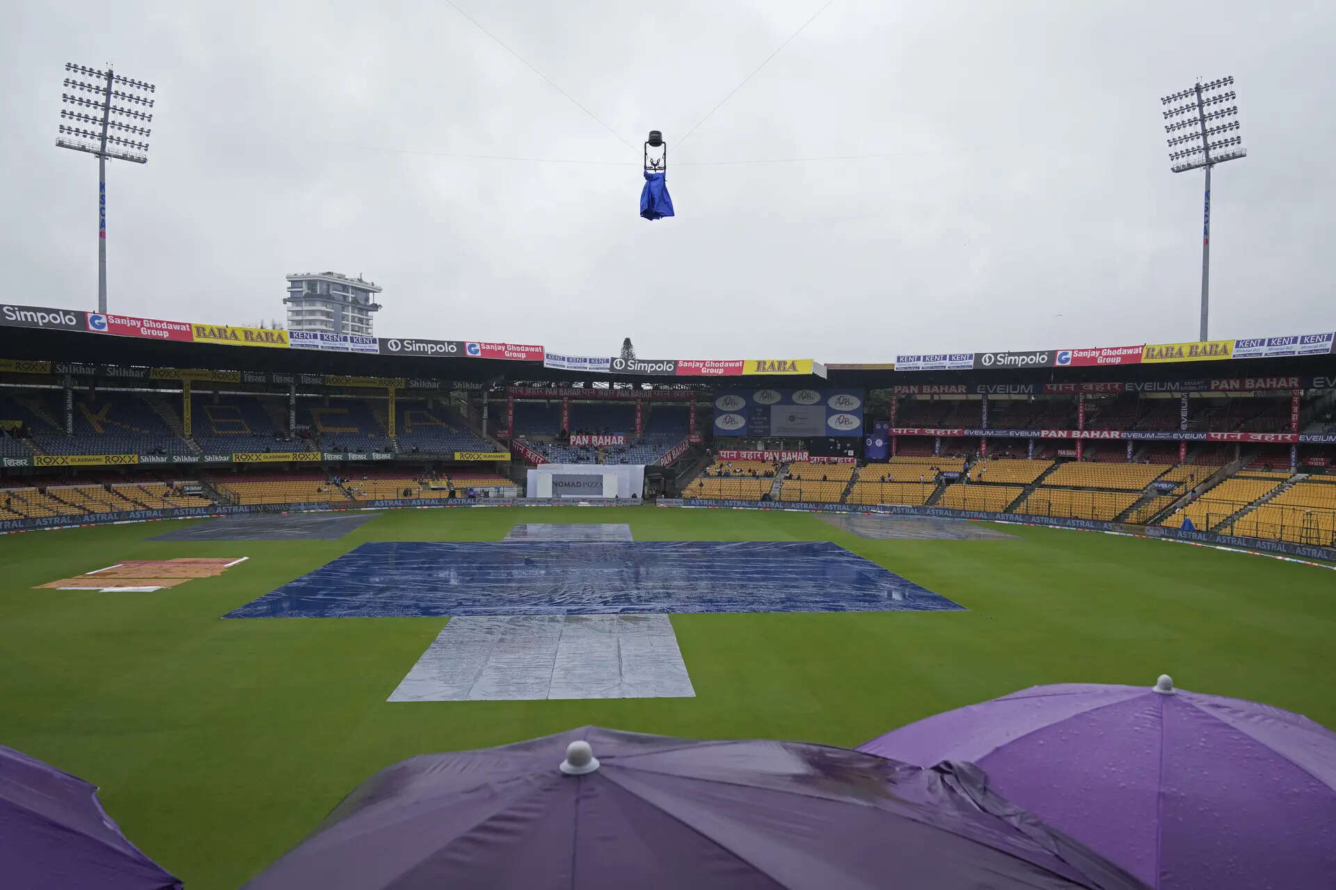 After rain, IND vs NZ Test stopped short by technology