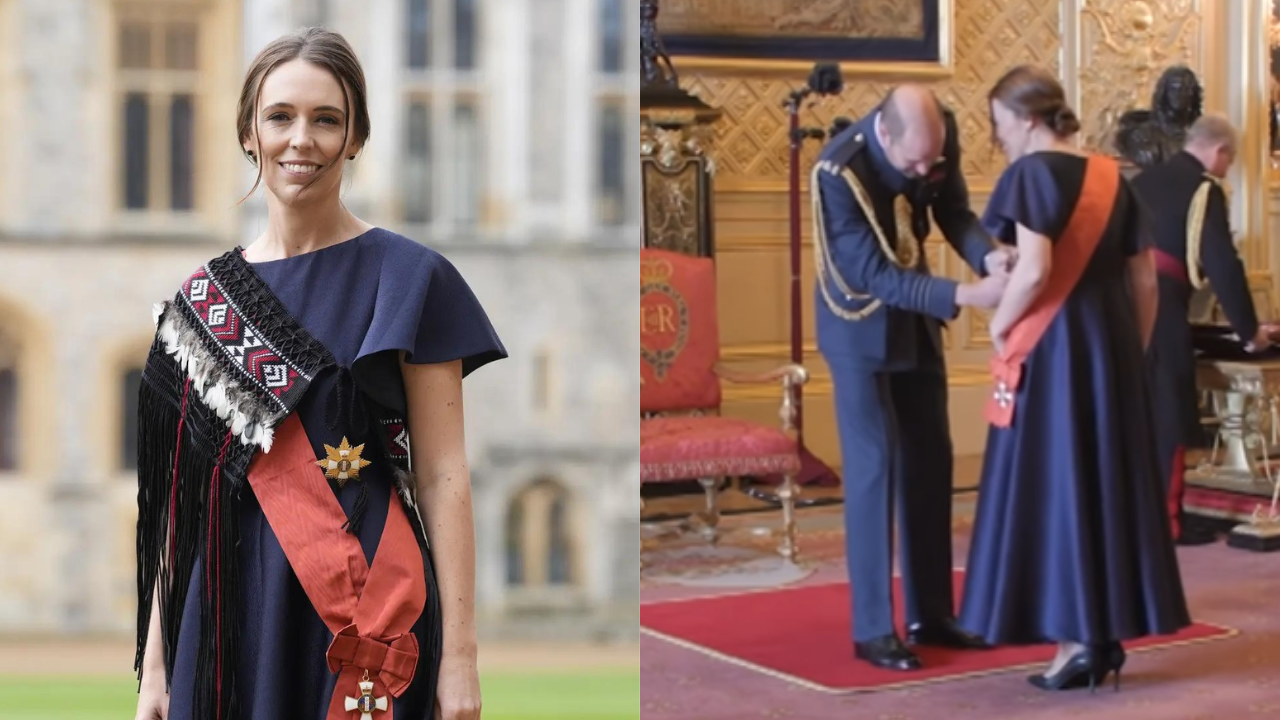 Former New Zealand Prime Minister Jacinda Ardern honored as Dame Grand Companion by Prince William