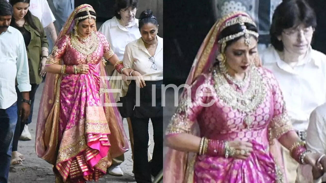 Exclusive PICS - Rekha spotting shooting in the city