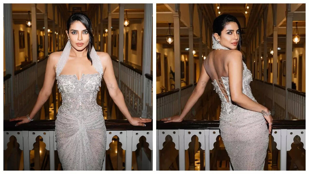 Priyanka makes jaws drop in a corset gown - Pics