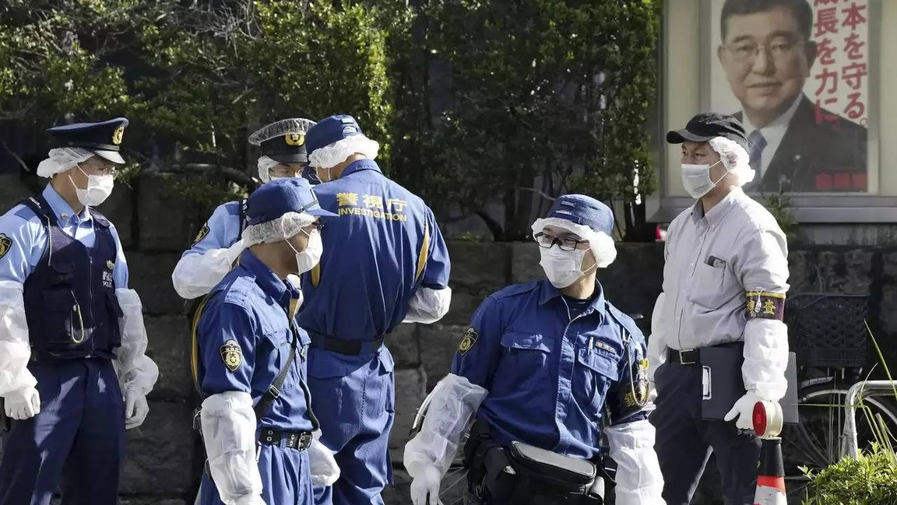 Man arrested after firebombing Japan’s ruling party headquarters, crashing car into PM's residence