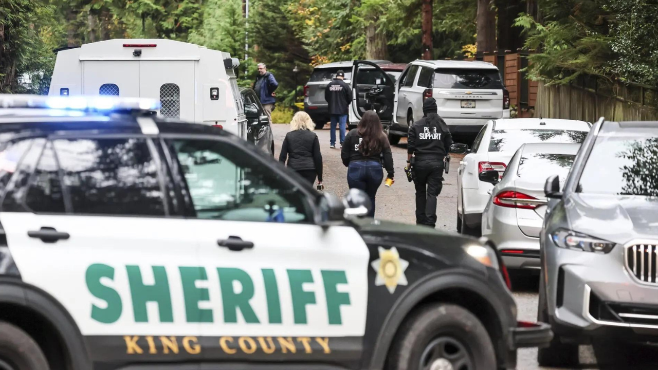 Teen taken into custody after five family members shot dead in Washington home