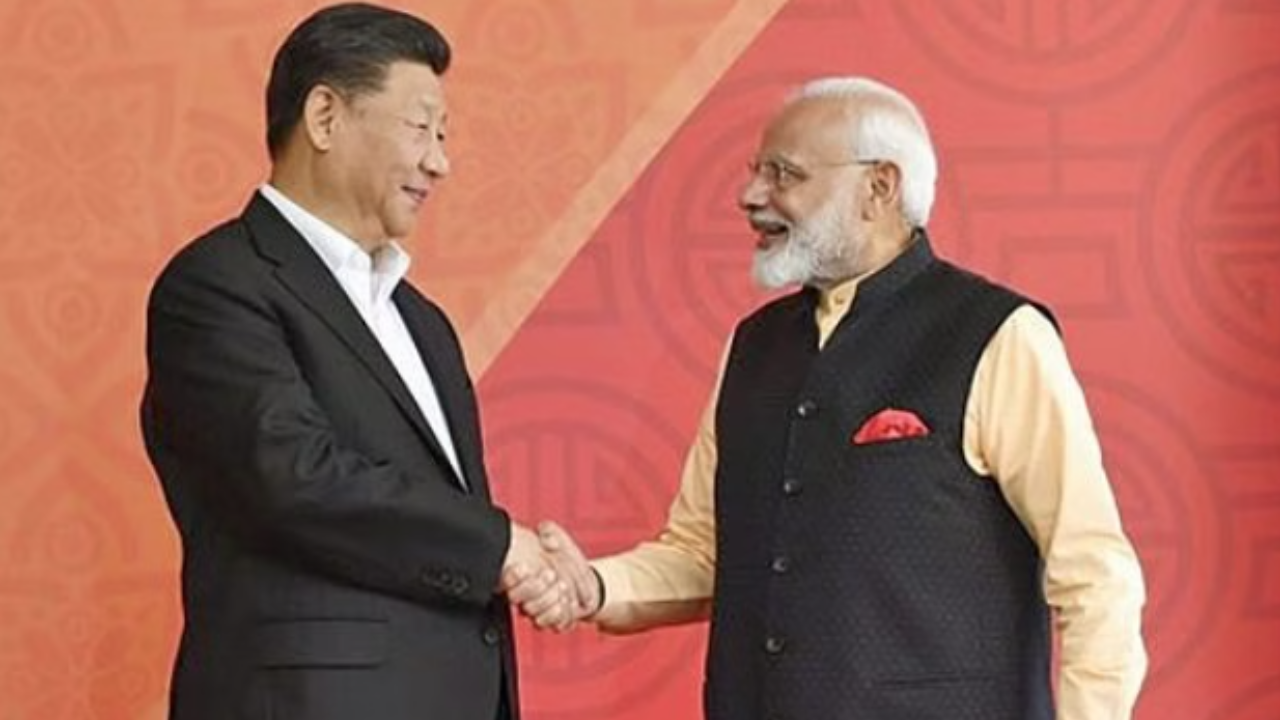 5 years after their last bilateral, Modi-Xi meet in Russia today