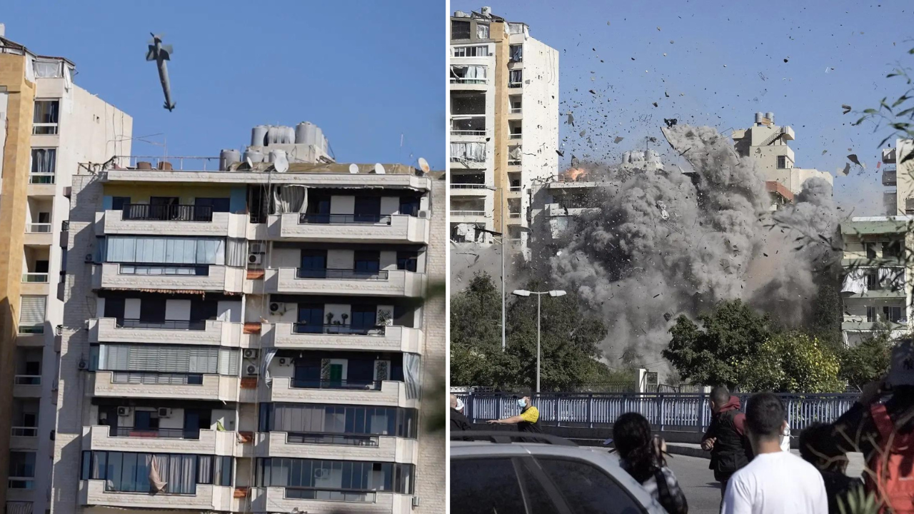 Watch: Israeli missile destroys Beirut building in seconds – Dramatic footage caught on camera