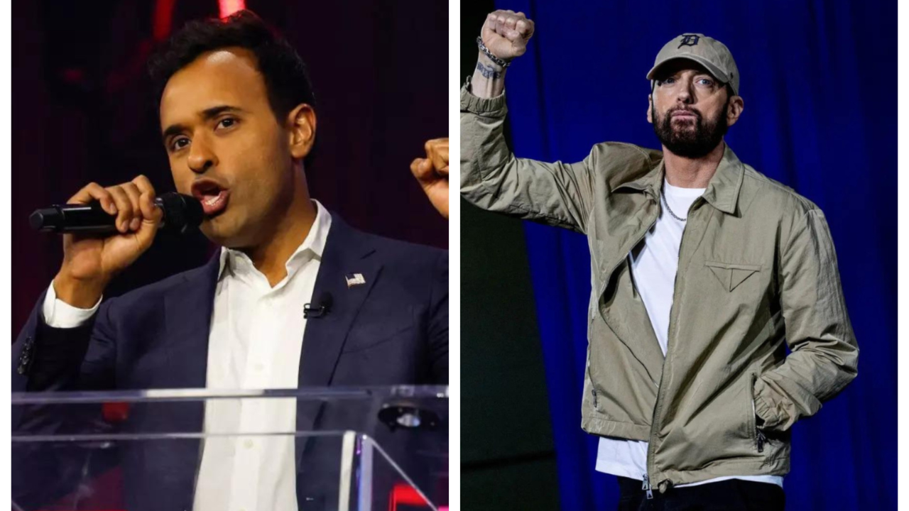 Vivek Ramaswamy hits out at Eminem's 'retribution' attack: 'It wasn't Trump'