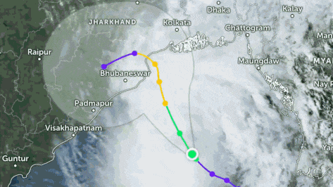 Cyclone Dana approaches Odisha coast: Satellite view of monster storm