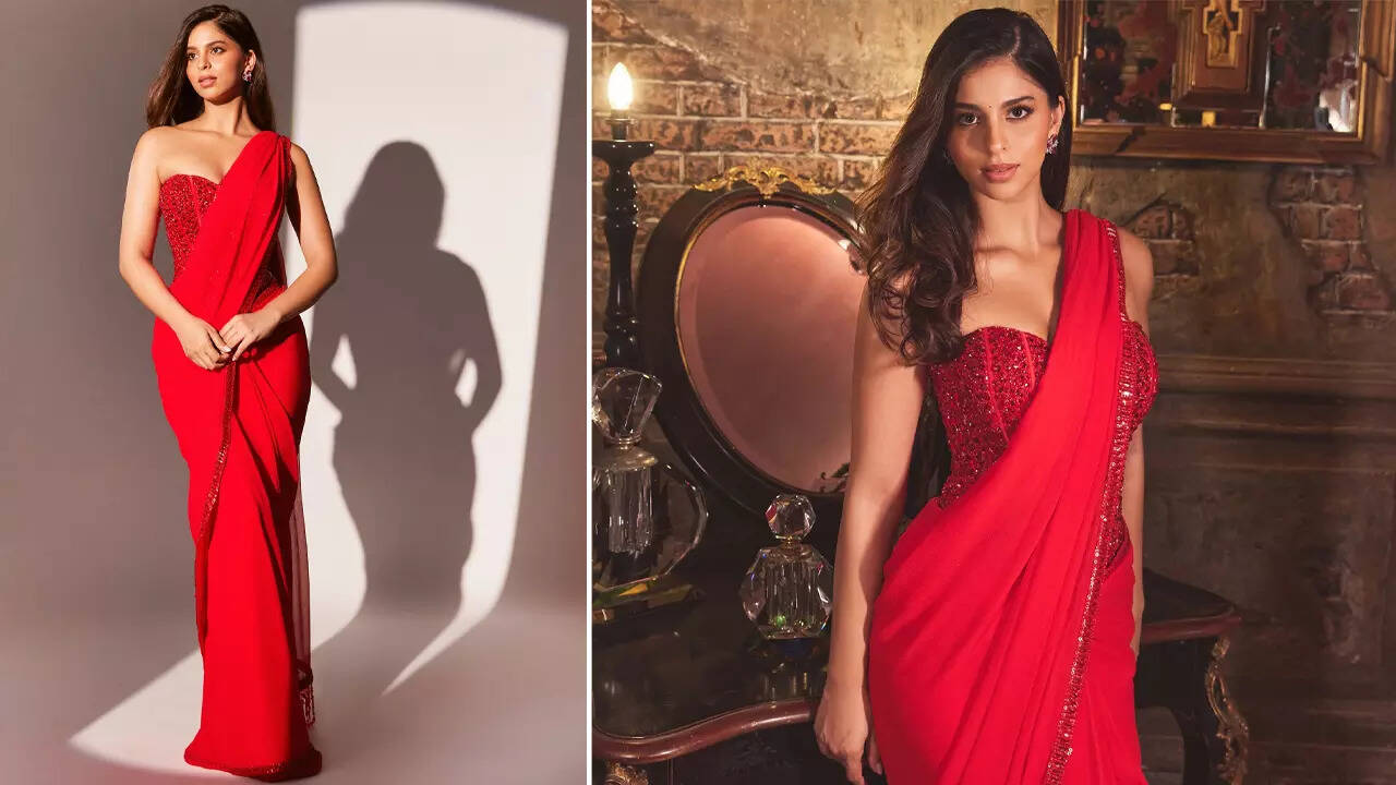 Aryan’s rumoured GF reacts to Suhana's saree pics