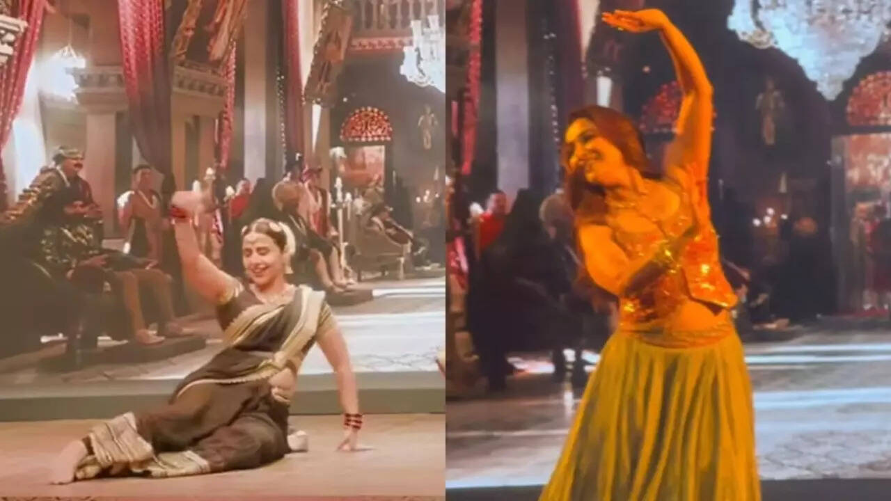 Vidya gracefully recovers from stage fall while dancing
