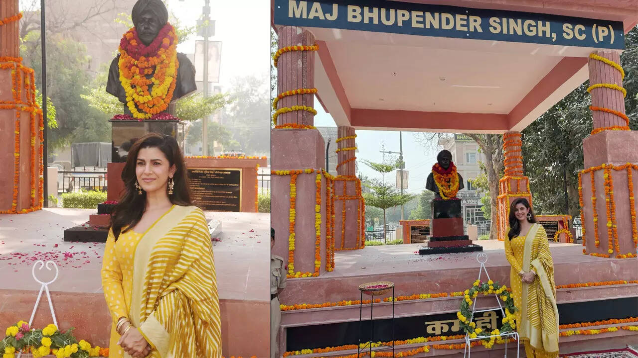 Nimrat unveils a war memorial dedicated to her father