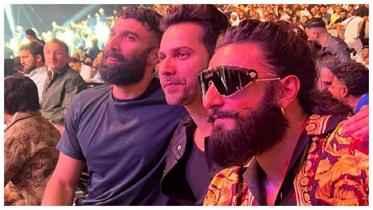 New dads Ranveer and Varun enjoy UFC night - Pics