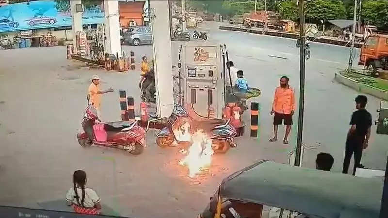 Man starts fire at fuel station on dare, 2 held in Hyderabad