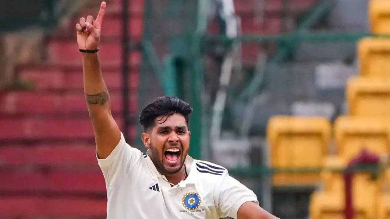 Harshit Rana celebrates India call-up with a fifty and five wickets