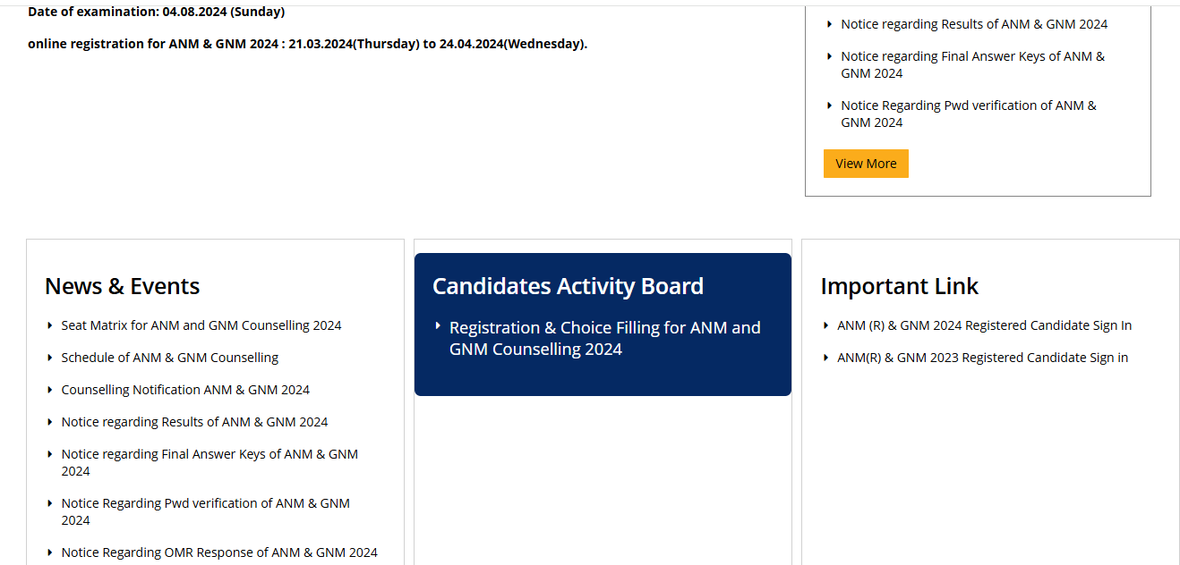 West Bengal ANM, GNM counselling 2024 registration underway: Check direct link, schedule, and other details