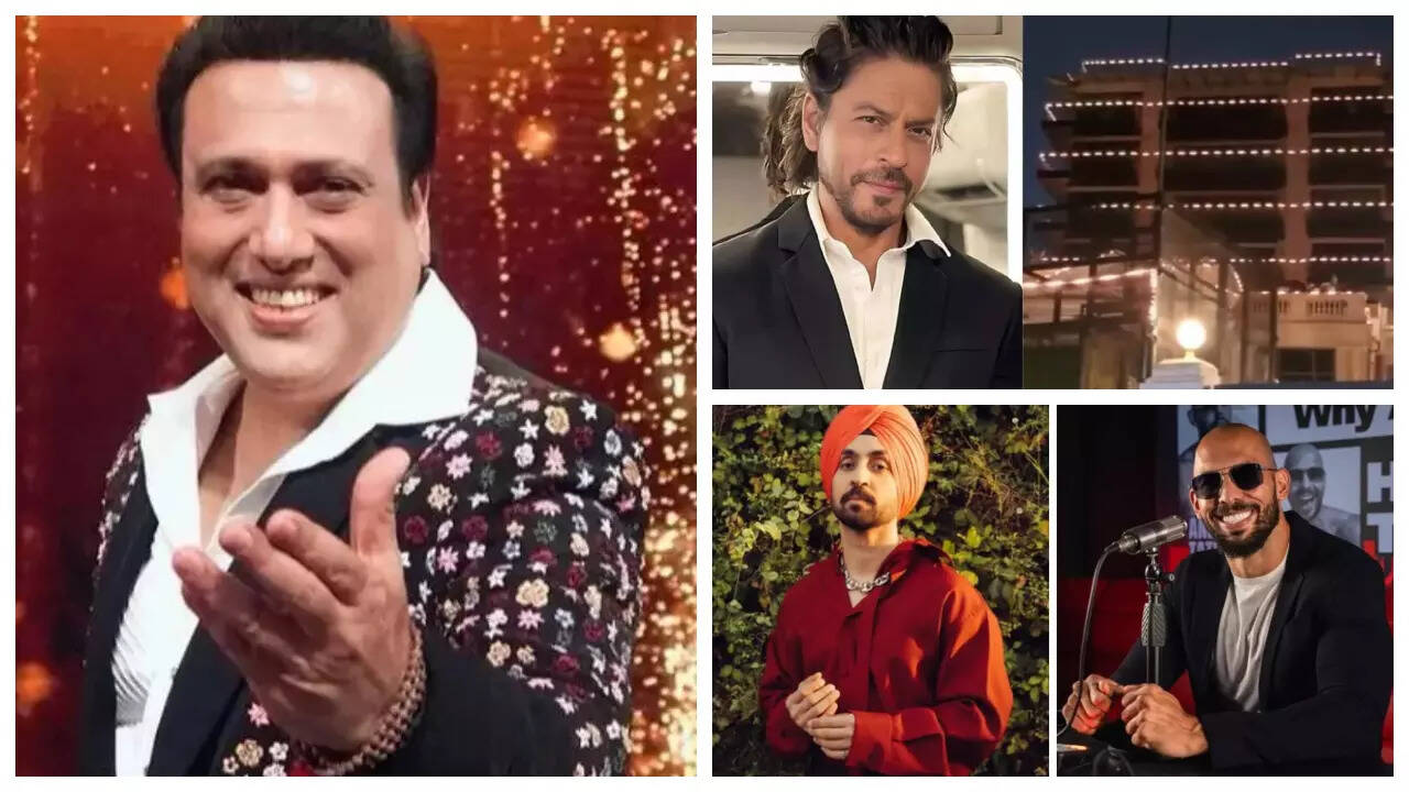Andrew Tates-Diljit Dosanjh, SRK, Govinda: Top 5 news