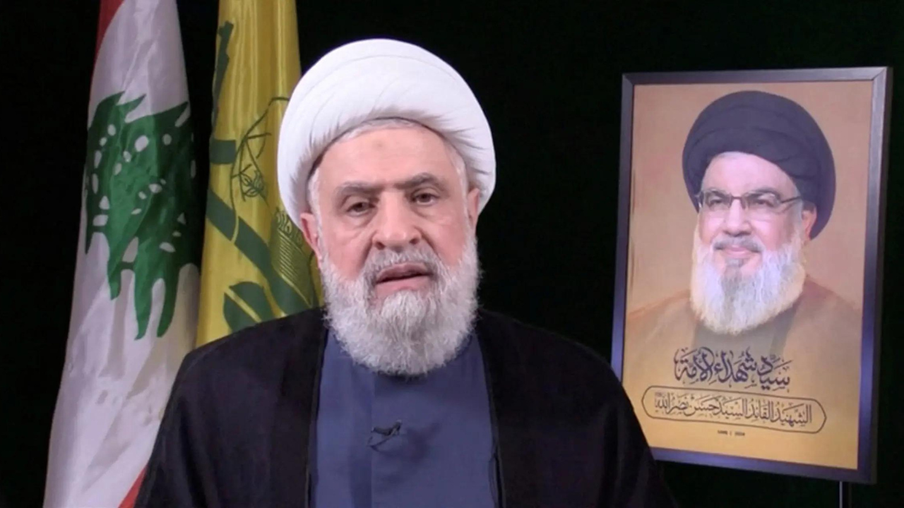 In first address as Hezbollah chief, Naim Qassem pledges to continue Nasrallah's 'war plan'