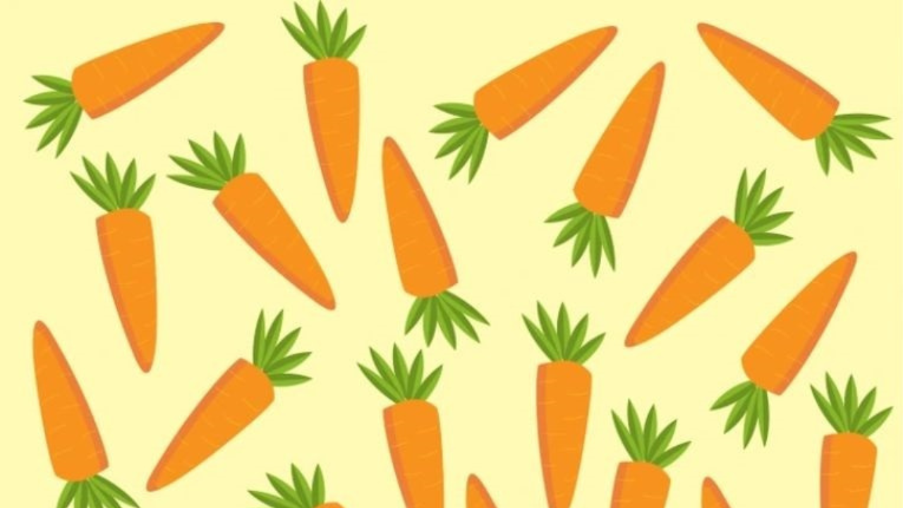 Optical Illusion: Only a smart person can spot the odd carrot in this picture