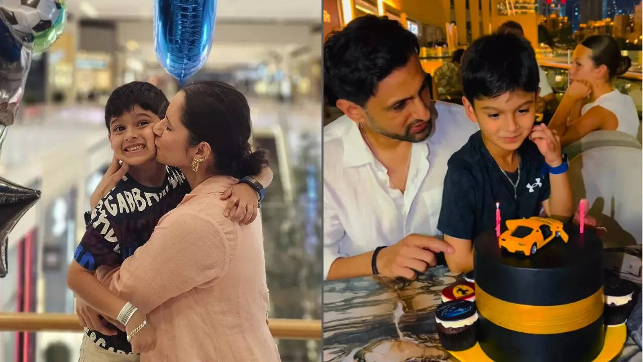 Sania, Shoaib celebrate son's b'day separately