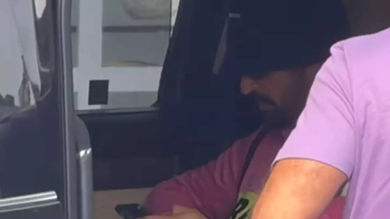 Diljit rocks casual airport look