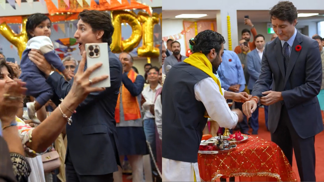 'Special moments': Justin Trudeau visits temples in Canada to celebrate Diwali