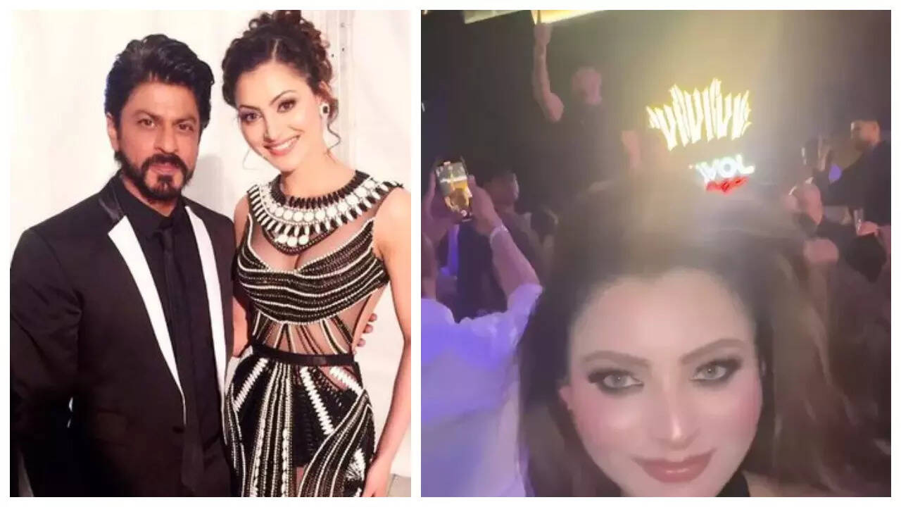 Urvashi shares INSIDE video from SRK's b'day party