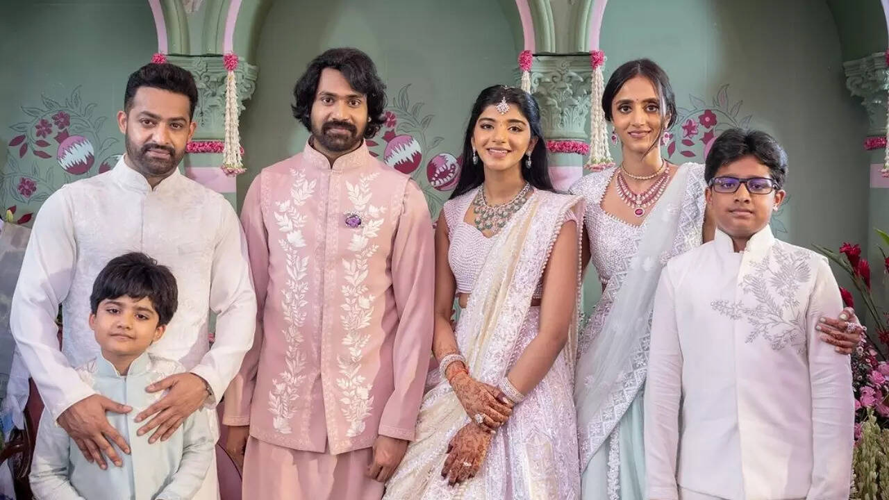 Jr NTR shares pics from Narne-Shivani's engagement