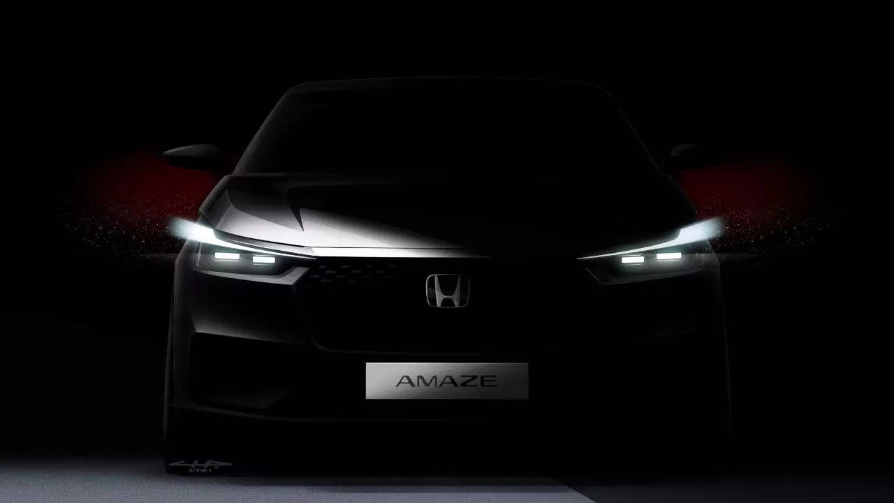 Third-gen Honda Amaze officially teased: What to expect from 2024 Maruti Dzire rival – Times of India