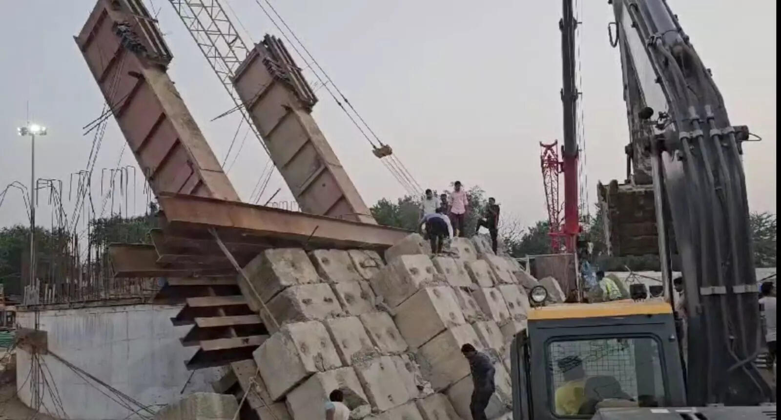 Under-construction bullet train bridge collapses in Gujarat’s Anand, several feared trapped