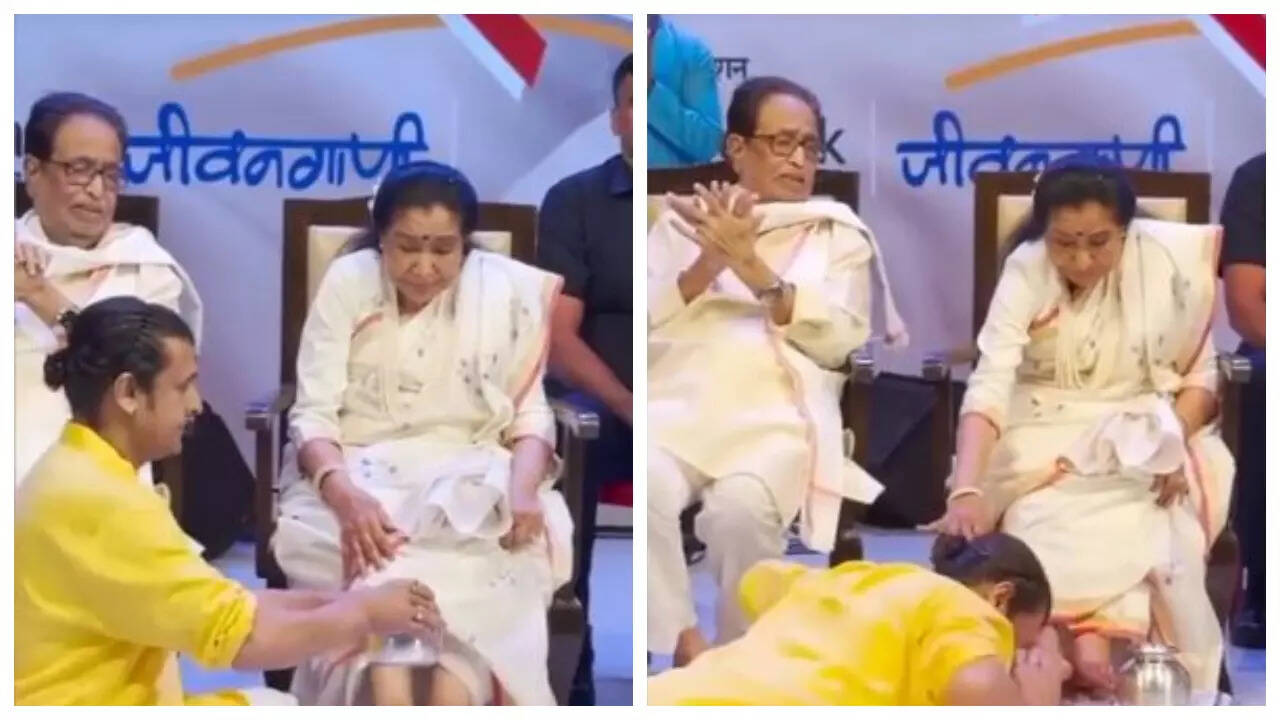 When Sonu washed and kissed Asha Bhosle's feet