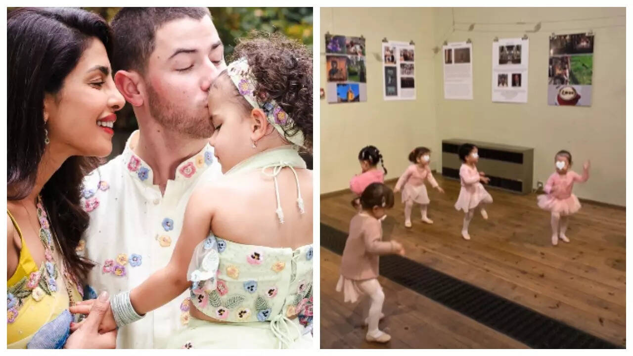 Priyanka shares pic from Malti's ballet class