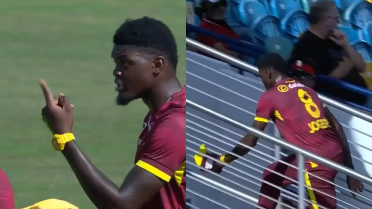 Watch: Alzarri Joseph storms off the field after on-field disagreement