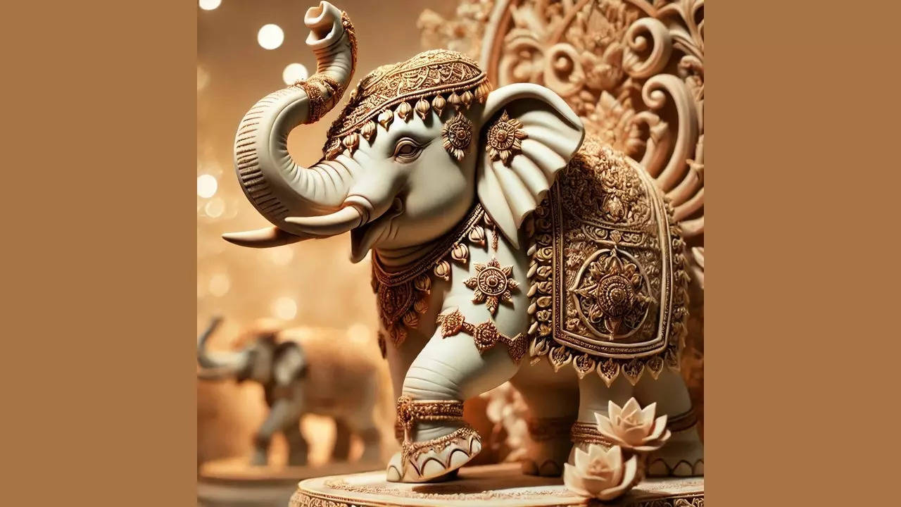 Welcoming Prosperity: Choosing Elephant Murtis with Upturned Trunks According to Vastu – Times of India