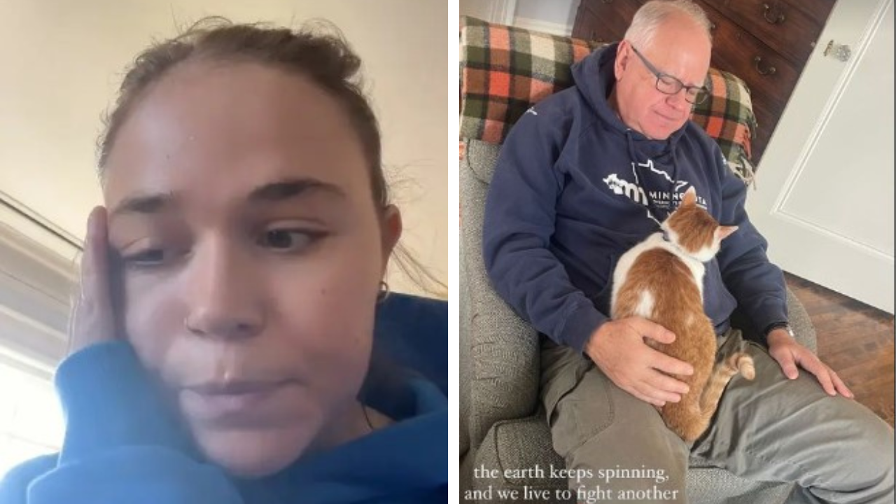 Tim Walz's daughter melts down on TikTok: 'This country does not deserve Kamala Harris'