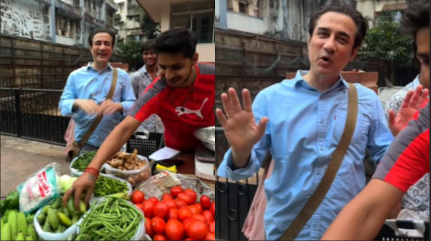 Aamir Khan's brother Faisal shops for vegetables