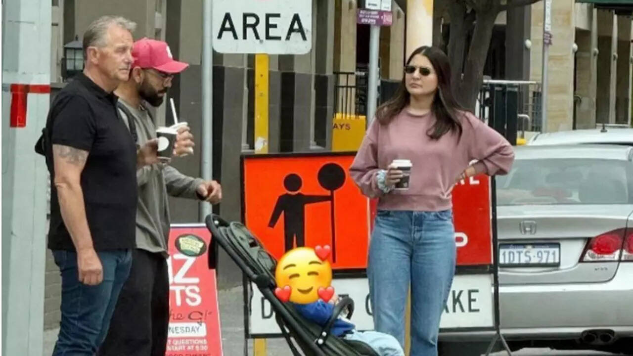 Virat and Anushka spend quality time with Vamika in Perth